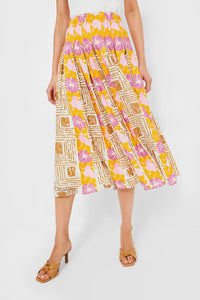 Retro Floral Marlow Skirt